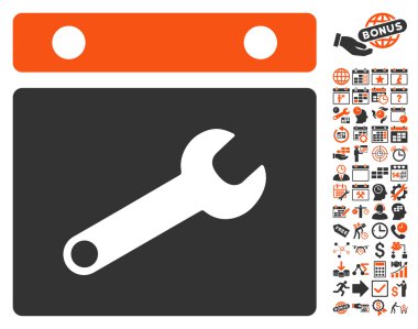 Bonus ile Tarih Seçenekleri Düz Vektör Simgesi