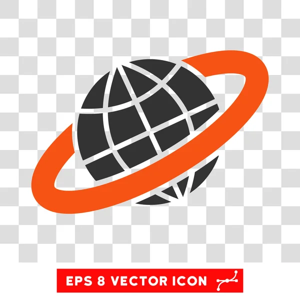 Anillo Planetario Eps Vector Icono — Vector de stock