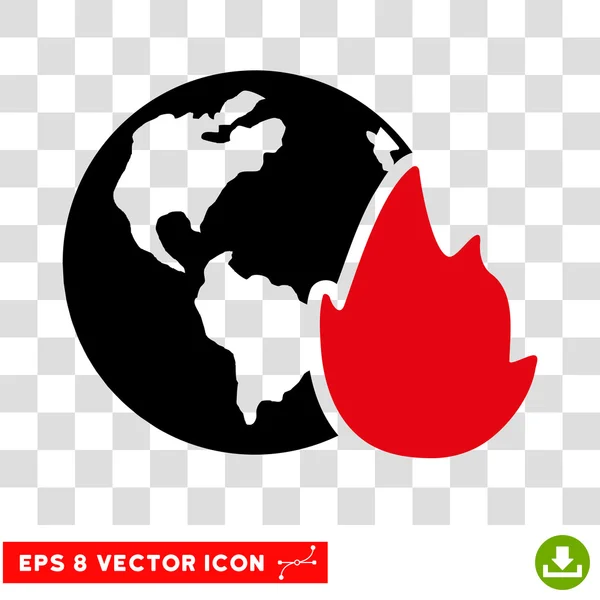 Planeta llama Eps Vector icono — Vector de stock