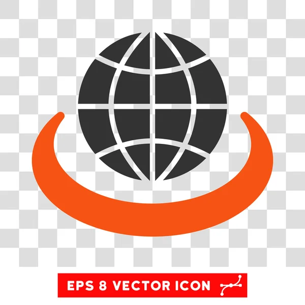 Globales Netzwerk eps Vektor-Symbol — Stockvektor