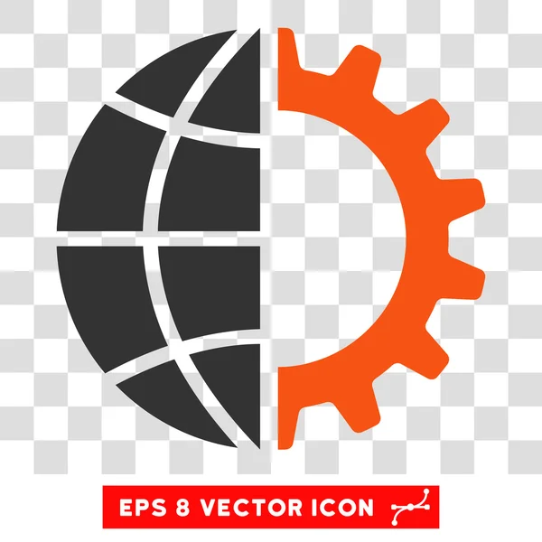 Industria global Eps Vector Icono — Archivo Imágenes Vectoriales