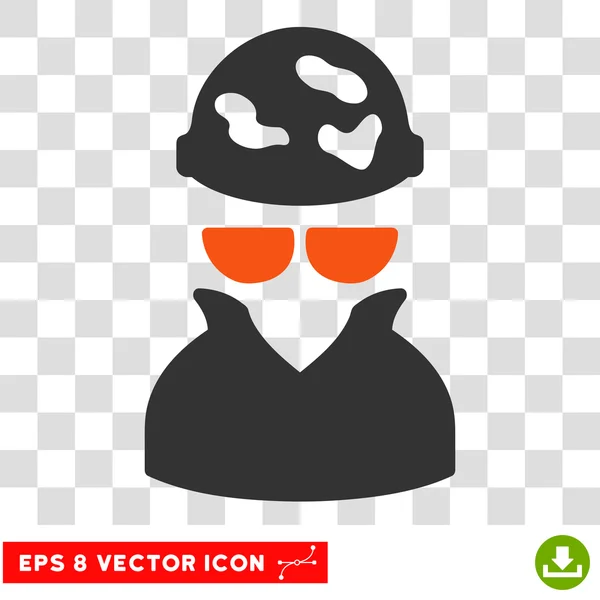 Gefleckter Spion eps Vektor-Symbol — Stockvektor