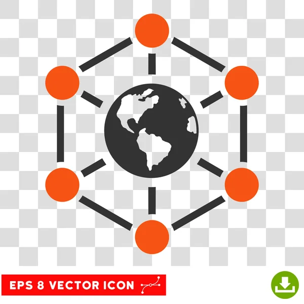 Världsomspännande Internet Eps vektor symbol — Stock vektor