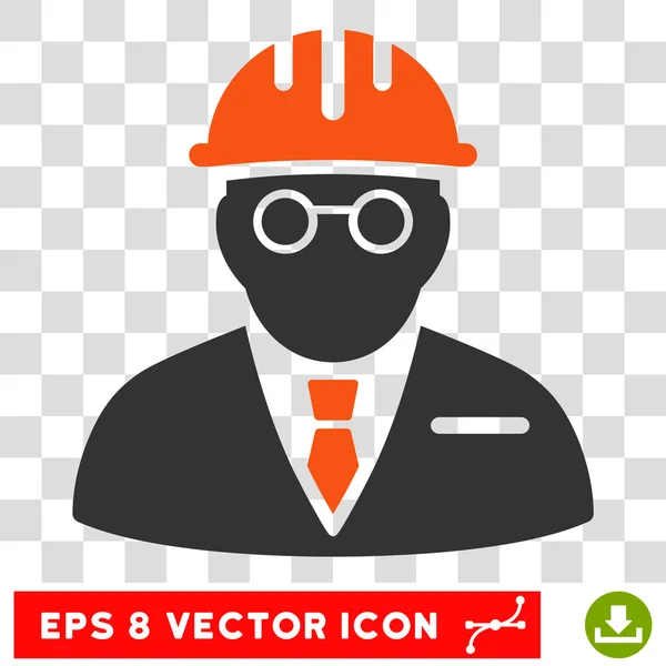 Engenheiro cego Eps Vector Icon —  Vetores de Stock