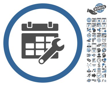 Zaman Çizelgesi Seçenekleri Anahtar Düz Vektör Simgesi Bonus ile
