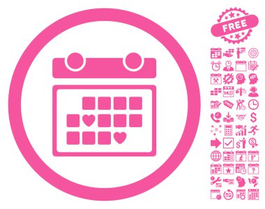 Bonus ile Favori Günler Düz Vektör Simgesi