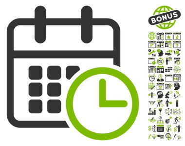 Uçus tarifesi düz vektör simge Bonus ile