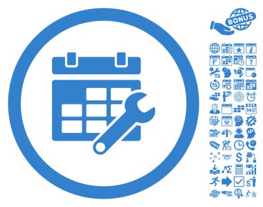 Zaman Çizelgesi Seçenekleri Anahtar Düz Vektör Simgesi Bonus ile