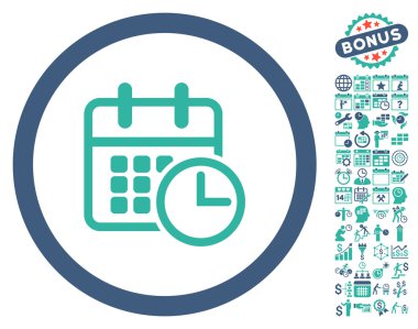 Uçus tarifesi düz vektör simge Bonus ile