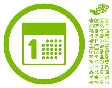 Bonus ile İlk Gün Düz Vektör Simgesi