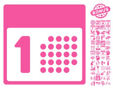 Bonus ile İlk Gün Düz Vektör Simgesi