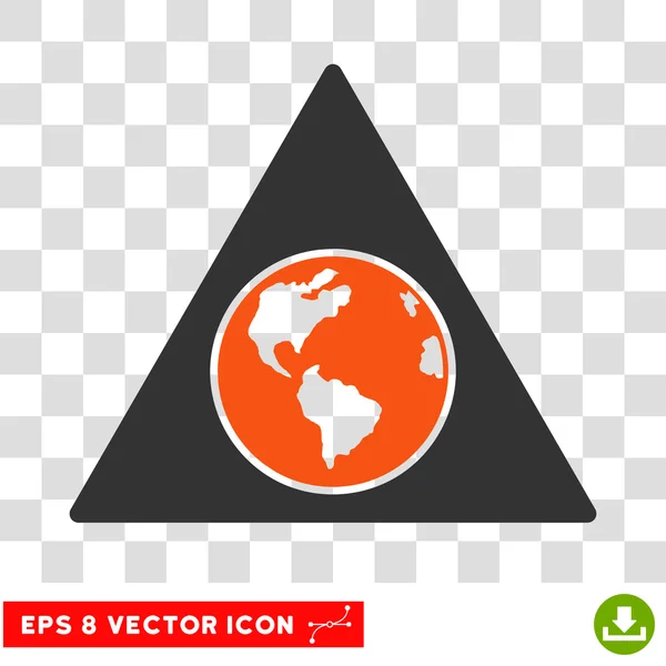 Terra Triangle Eps Vector Icon — Stock Vector