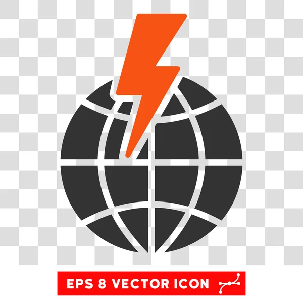 Global Shock Eps Vector Icono — Vector de stock