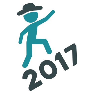 Beyefendi tırmanma 2017 düz simgesi