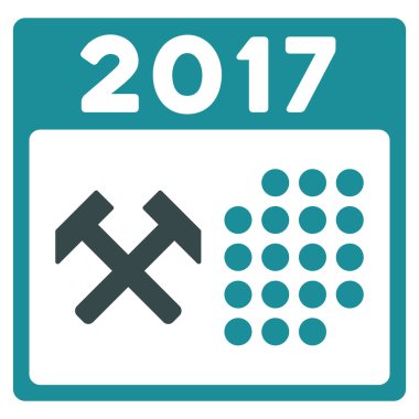 2017 işgünü simgesi düz