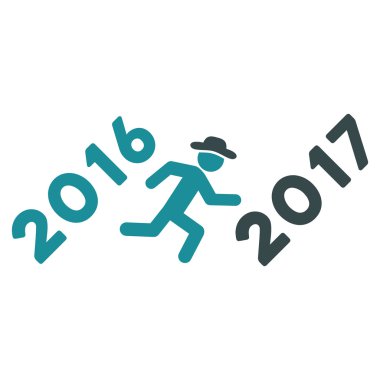 Koşmak 2017 yıl düz kutsal kişilerin resmi için