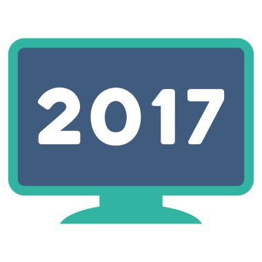 2017 düz simge görüntüle