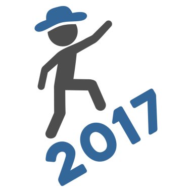 Beyefendi tırmanma 2017 düz simgesi