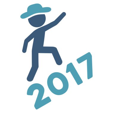 Beyefendi tırmanma 2017 düz simgesi