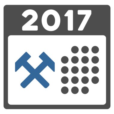 2017 işgünü simgesi düz