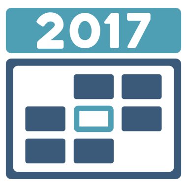 2017 güncel değil düz simgesi