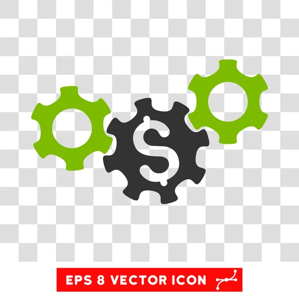 Business Gears Vector Icon — Stock Vector