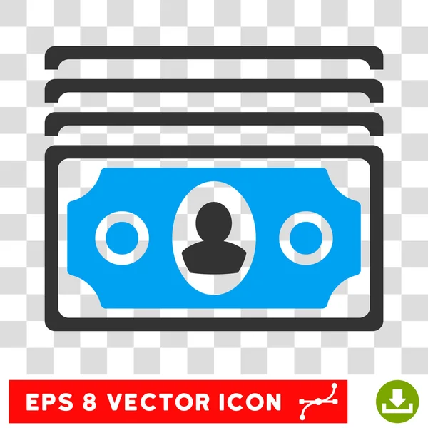 Billetes Vector Icono — Vector de stock