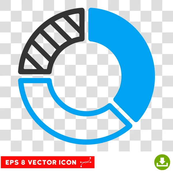 Pite chart vektor ikon — Stock Vector