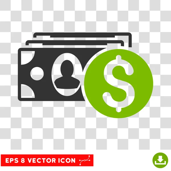 Contant geld Vector Icon — Stockvector