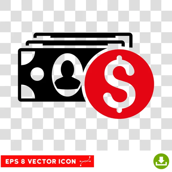 Contant geld Vector Icon — Stockvector