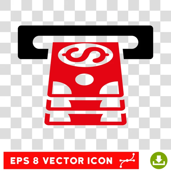 Banco Cashpoint Vector Icono — Vector de stock