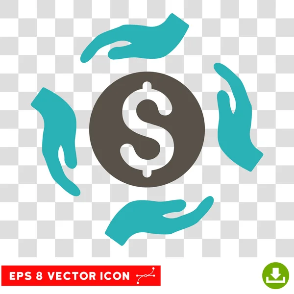 Векторная икона "Деньги на руках" — стоковый вектор