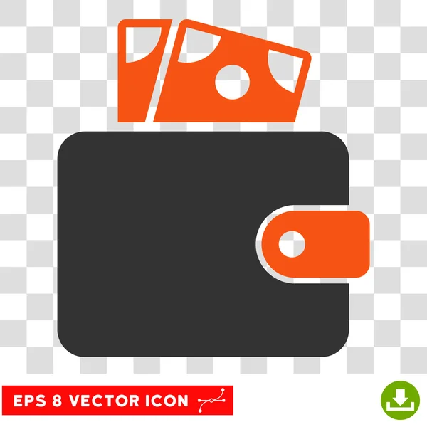 Wallet-Vektor-Symbol — Stockvektor