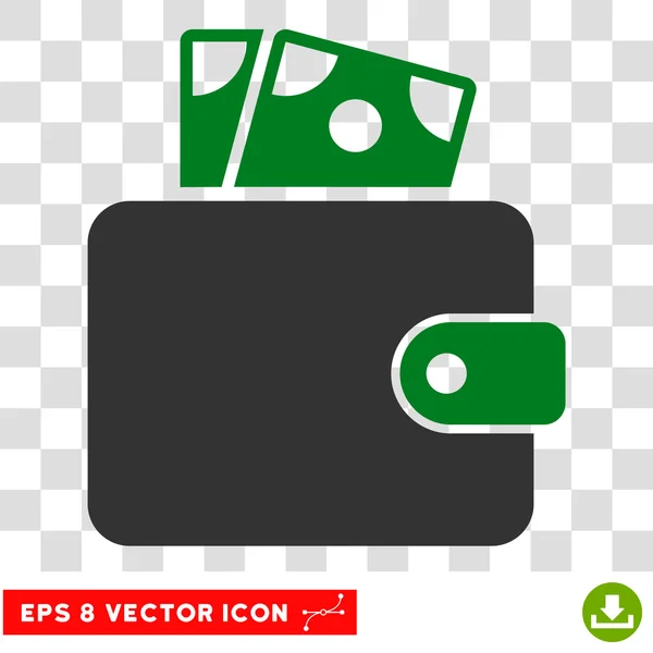 Wallet-Vektor-Symbol — Stockvektor