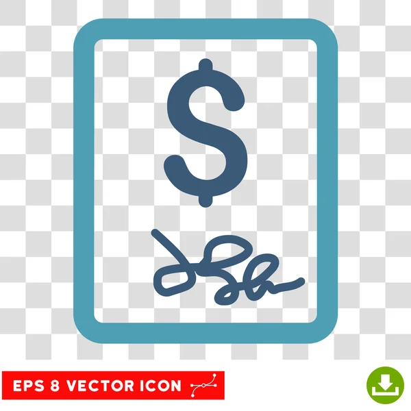 Invoice Page Vector Icon — Stock Vector