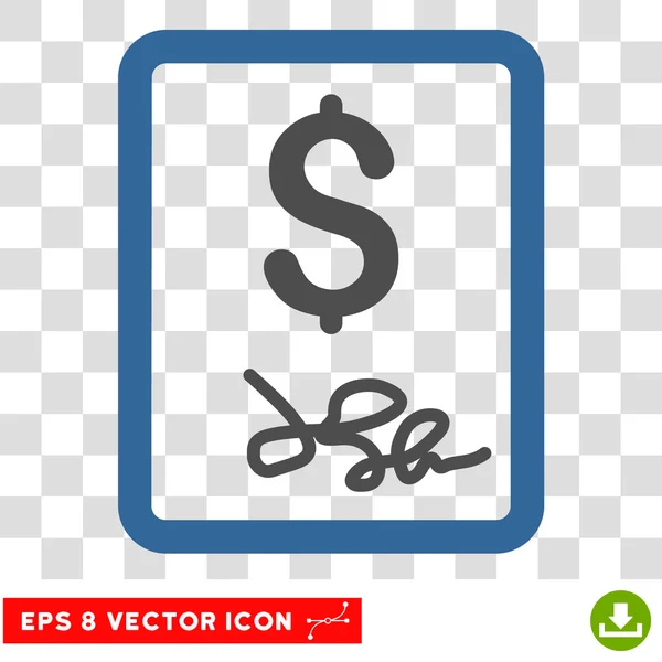 Invoice Page Vector Icon — Stock Vector