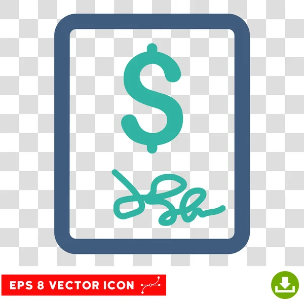 Página da fatura Vector Icon — Vetor de Stock