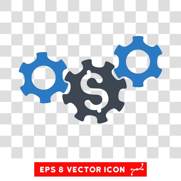 Business Gears Vector Ícone — Vetor de Stock
