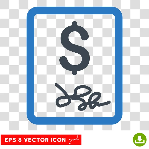 Factuur pagina Vector Icon — Stockvector