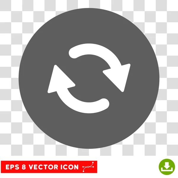 Refresh Round Vector Eps Icon — Stock Vector