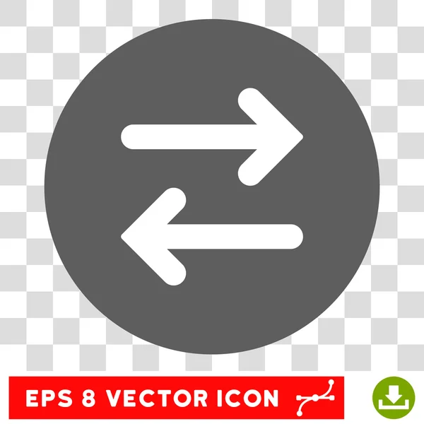 Flip Horizontally Round Vector Eps Icon — Stock Vector