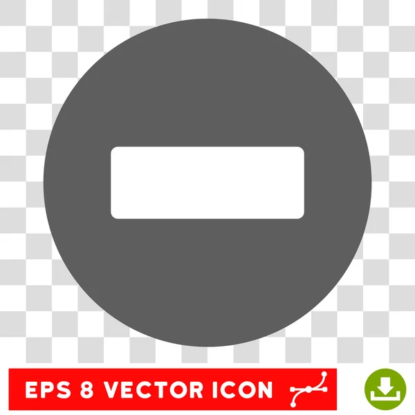 Minus Round Vector Eps Icon — Stock Vector