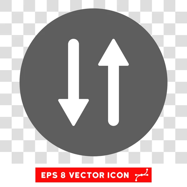 Vertikaler Austausch Pfeile rund Vektor eps Symbol — Stockvektor