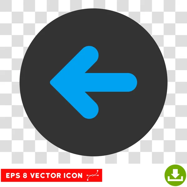 Flecha izquierda redonda Vector Eps icono — Vector de stock