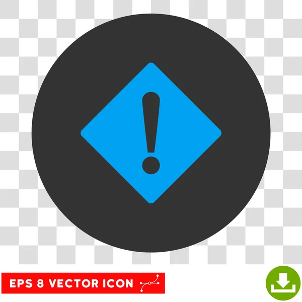 Chyba Rhombus kulaté ikonu vektorové Eps — Stockový vektor