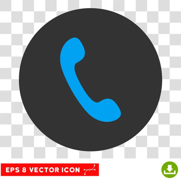 Telefon-Empfänger Runde Vektor eps Symbol — Stockvektor