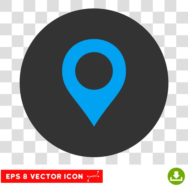 Kartenmarker runder Vektor eps-Symbol — Stockvektor