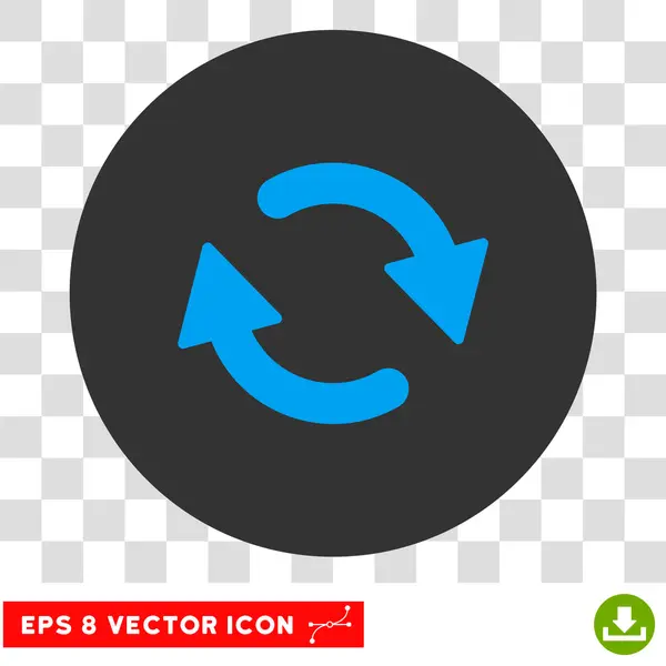 Runde Vektor eps-Ikone aktualisieren — Stockvektor