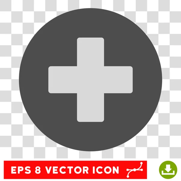 Plus Ronda Vector Eps icono — Vector de stock