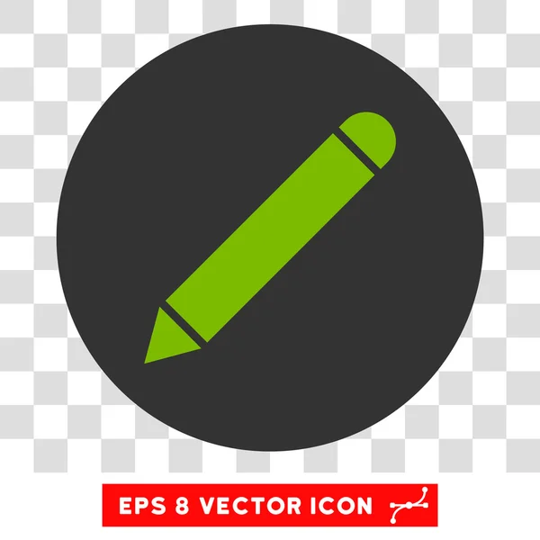 Bleistift runde Vektor eps Symbol — Stockvektor